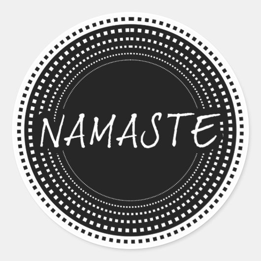Sticker Rond Namaste (Devant)