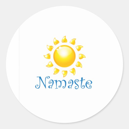 Sticker Rond namaste (Devant)