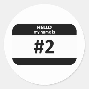 Sticker Rond Nametag #2