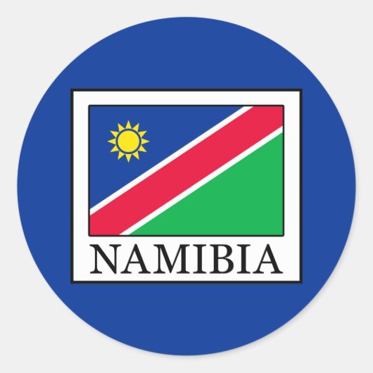 Sticker Rond Namibie (Devant)