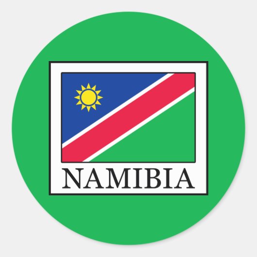 Sticker Rond Namibie (Devant)