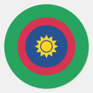 Sticker Rond Namibie roundel drapeau du pays sybol armée milita