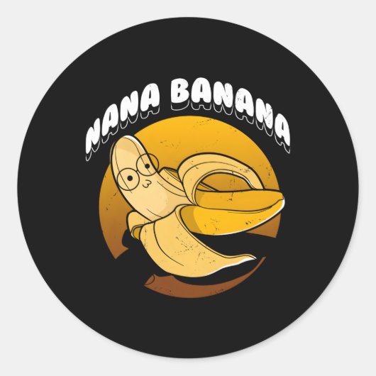 Sticker Rond Nana Banana (Devant)