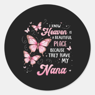Sticker Rond Nana Est Mon Ange Gardien Dans Le Jour Du Mémorial