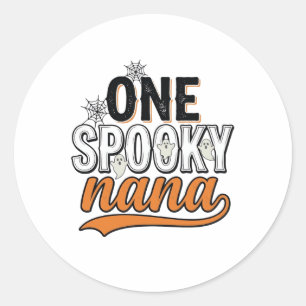 Sticker Rond Nana fantôme Halloween épouvantable Création de T-