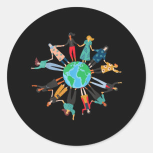 Sticker Rond Nana Leopard pour les femmes Grand-mère Fête des M