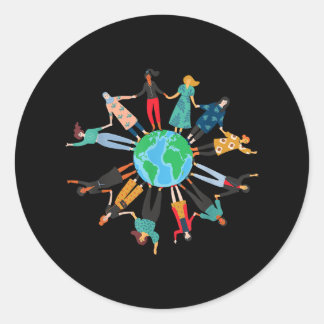 Sticker Rond Nana Leopard pour les femmes Grand-mère Fête des M