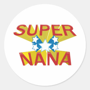 STICKER ROND NANA SUPERBE