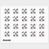 Sticker Rond "Nanakorobi Yaoki" KANJI (Feuille)