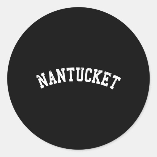 Sticker Rond Nantucket Poignée blanche (Devant)