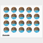Sticker Rond Nap Heure Pour Indigo (Feuille)
