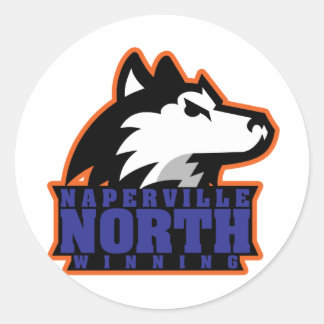 Sticker Rond Naperville Nord