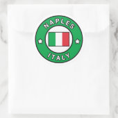 Sticker Rond Naples Italie (Sac)