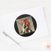 Sticker Rond Napoléon & citation "Dirigeant" (Enveloppe)