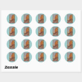 STICKER ROND NAPOLI (Feuille)