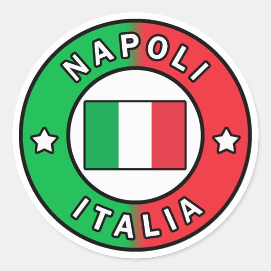 Sticker Rond Napoli Italia (Devant)