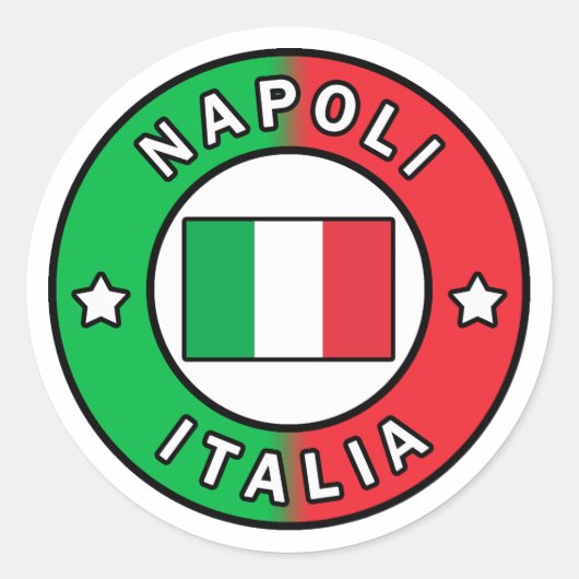 Sticker Rond Napoli Italia (Devant)