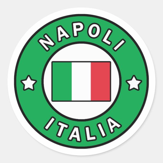 Sticker Rond Napoli Italia (Devant)