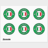 Sticker Rond Napoli Italia (Feuille)