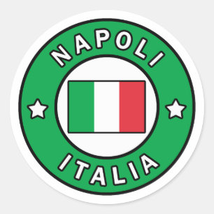 Sticker Rond Napoli Italia