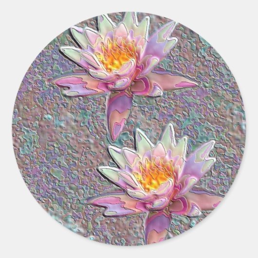 Sticker Rond Nappes D'Eau (Devant)