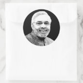 Sticker Rond Narendra Modi (Sac)