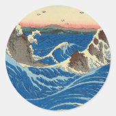 Sticker Rond Naruto Whirlpools, province d'Awa, 1855 par Hirosh (Devant)