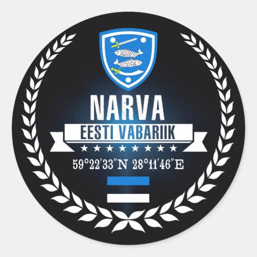 Sticker Rond Narva (Devant)