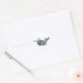 Sticker Rond Narwhal ! (Enveloppe)