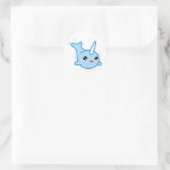 Sticker Rond Narwhal Kawaii (Sac)
