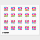 Sticker Rond NASCAR coloré (Feuille)