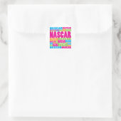 Sticker Rond NASCAR coloré (Sac)