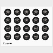 Sticker Rond Nashville Music City Vinyl (Feuille)