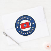 Sticker Rond Nashville Tennessee (Enveloppe)