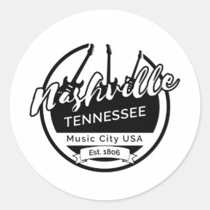 Sticker Rond Nashville Tennessee