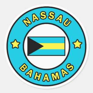 Sticker Rond Nassau Bahamas