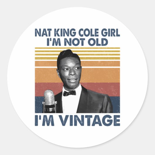 Sticker Rond Nat King Cole (Devant)