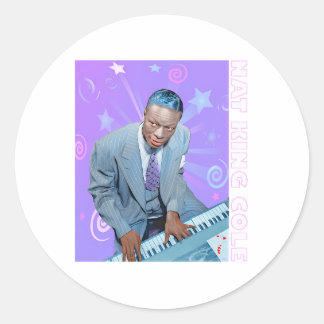 Sticker Rond Nat King Cole