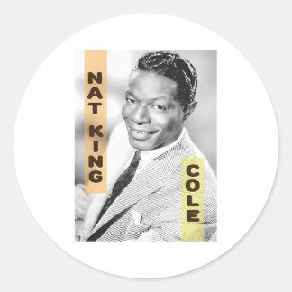 Sticker Rond Nat King Cole