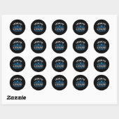 Sticker Rond Natation - (Feuille)