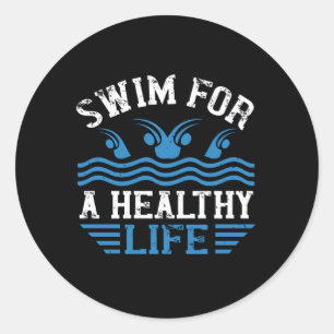 Sticker Rond Natation -