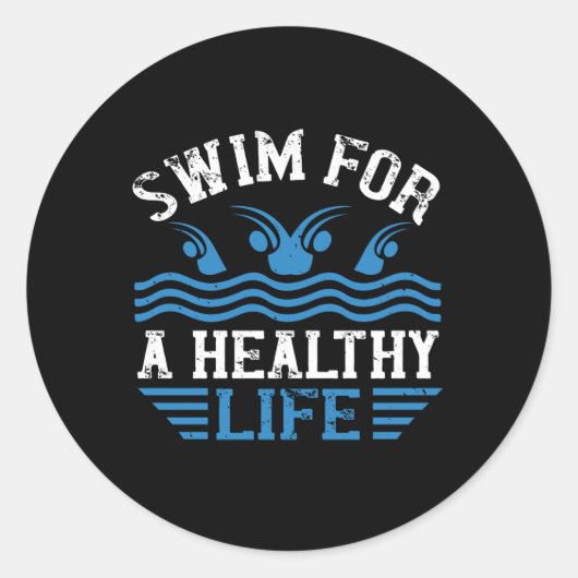 Sticker Rond Natation - (Devant)