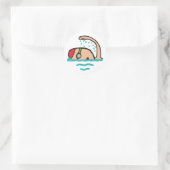 Sticker Rond Natation (Sac)