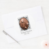 Sticker Rond Nathaniel Hawthorne (Enveloppe)