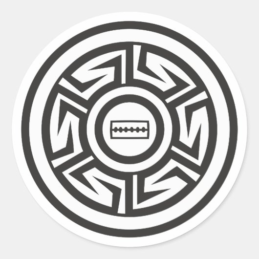 Sticker Rond Native américaine Anasazi (Devant)