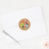 Sticker Rond Native American (Enveloppe)