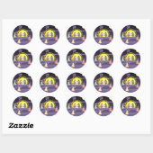 Sticker Rond Nativité (Feuille)