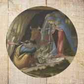 Sticker Rond Nativité mystique par Sandro Botticelli Noël