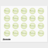Sticker Rond Nature (Feuille)