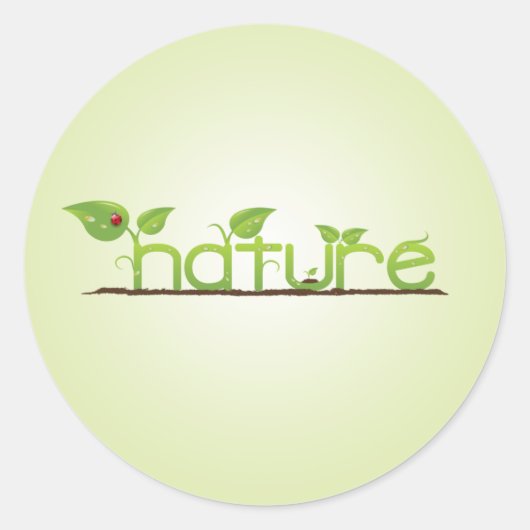 Sticker Rond Nature (Devant)